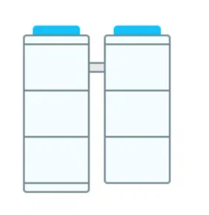 2 колодца 3+3 кольца